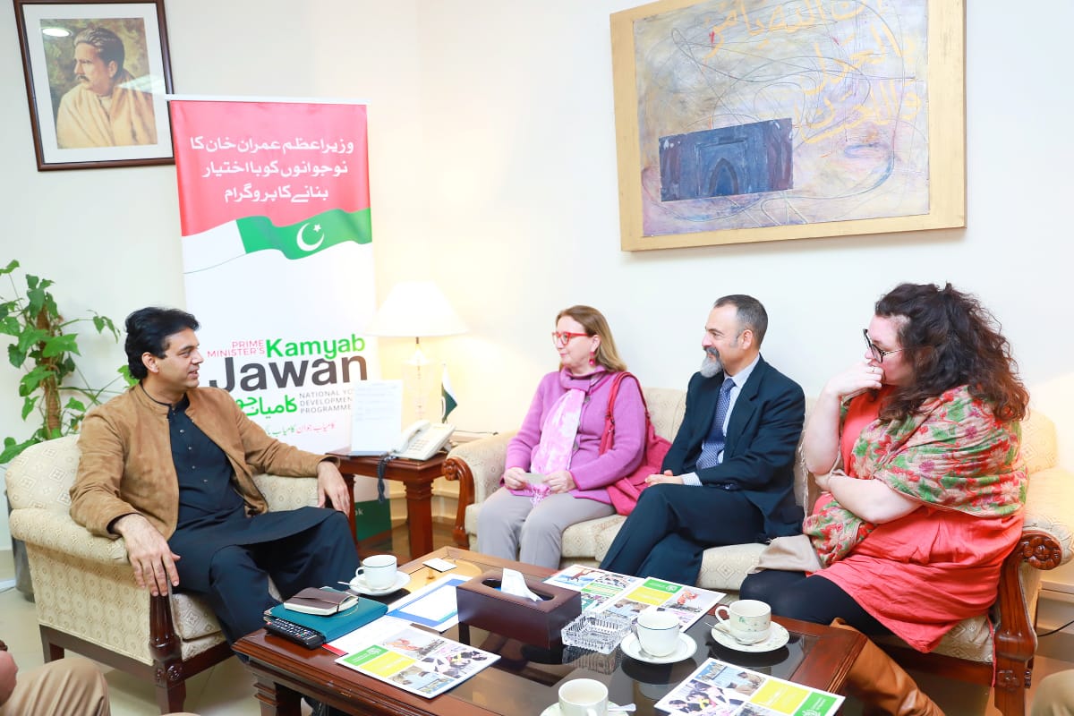 meeting Italian and UNDP delegation for collaboration regarding Kamyab Jawan Programme